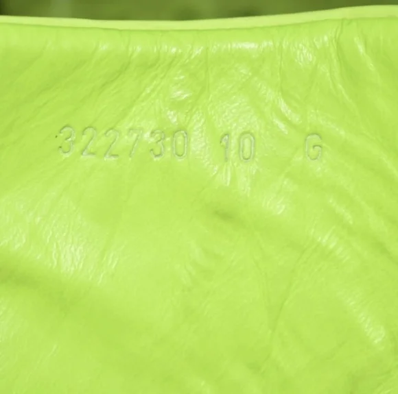 VTG Gucci Neon Yellow Neon High-Top Sneakers Size 10 G - Picture 4 of 5